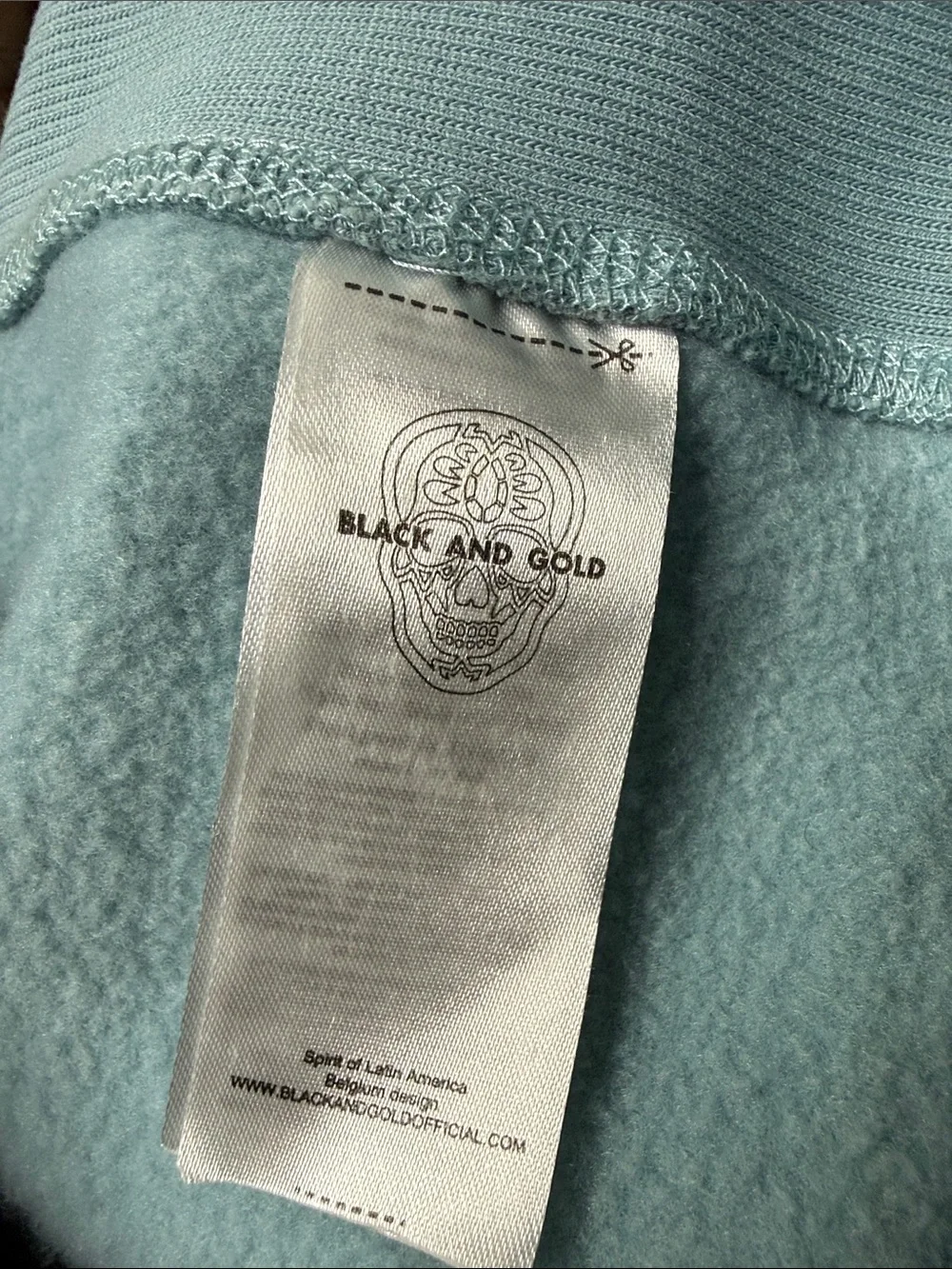BLACK AND GOLD ANTWERP Sage Green Hoodie Sweatshirt M   (NWOT)